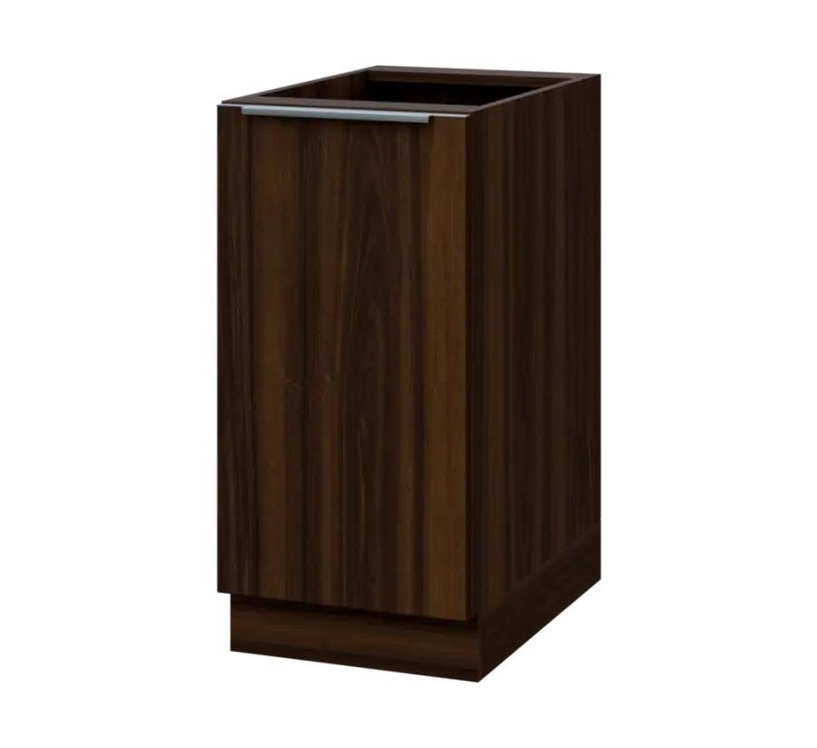 SIS - 4D spodní skříňka, 1-dveřová, levá, 870x400x600, ořech královský